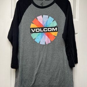 volcom 3/4 sleeve shirt